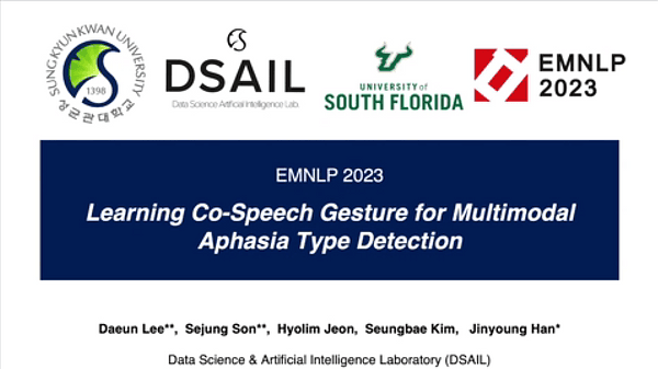 Learning Co-Speech Gesture for Multimodal Aphasia Type Detection