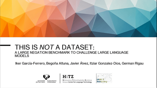 This is not a Dataset: A Large Negation Benchmark to Challenge Large Language Models