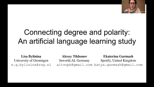 Connecting degree and polarity: An artificial language learning study