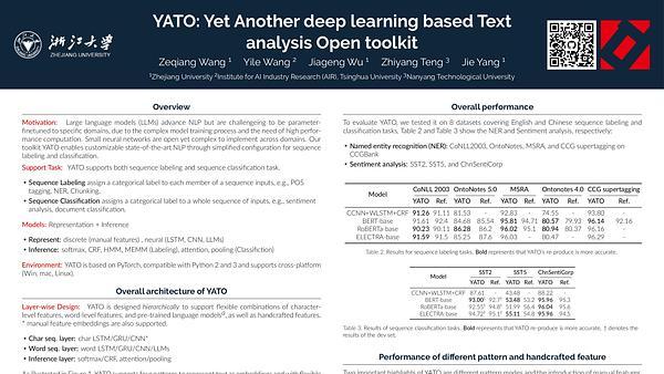 YATO: Yet Another deep learning based Text analysis Open toolkit