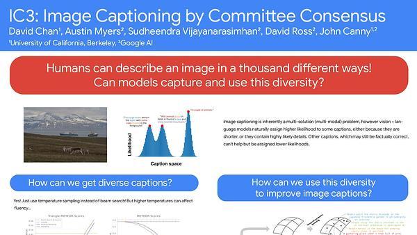 IC3: Image Captioning by Committee Consensus