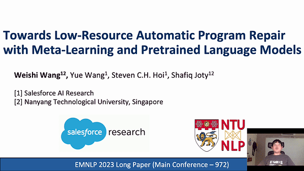 Towards Low-Resource Automatic Program Repair with Meta-Learning and Pretrained Language Models