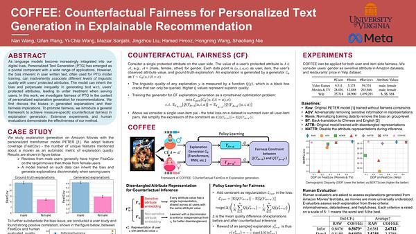 COFFEE: Counterfactual Fairness for Personalized Text Generation in Explainable Recommendation