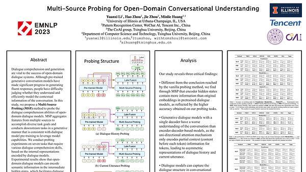 Multi-Source Probing for Open-Domain Conversational Understanding