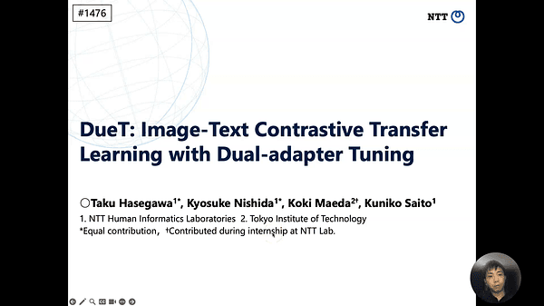 DueT: Image-Text Contrastive Transfer Learning with Dual-adapter Tuning