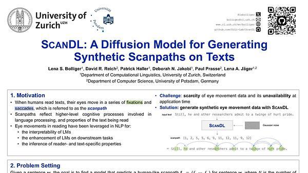 ScanDL: A Diffusion Model for Generating Synthetic Scanpaths on Texts