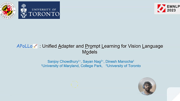 APoLLo : Unified Adapter and Prompt Learning for Vision Language Models