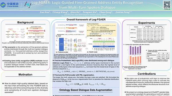 Log-FGAER: Logic-Guided Fine-Grained Address Entity Recognition from Multi-Turn Spoken Dialogue | VIDEO