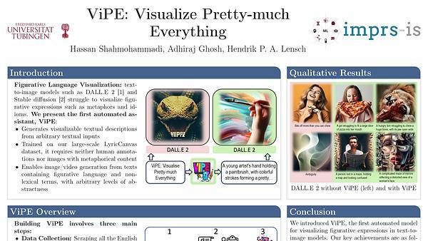 ViPE: Visualise Pretty-much Everything