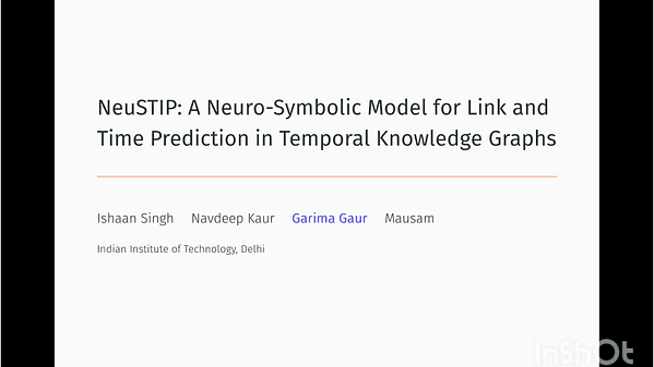 NeuSTIP: A Neuro-Symbolic Model for Link and Time Prediction in Temporal Knowledge Graphs | VIDEO