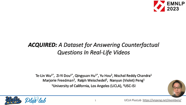 ACQUIRED: A Dataset for Answering Counterfactual Questions In Real-Life Videos