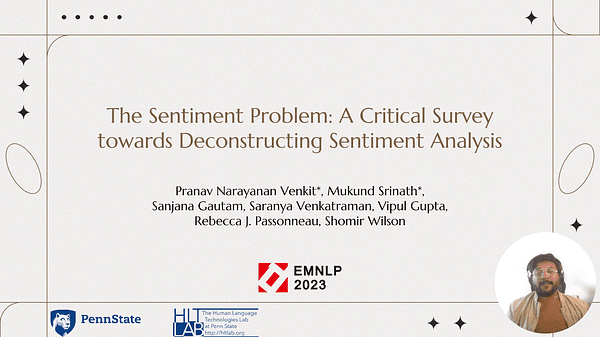 The Sentiment Problem: A Critical Survey towards Deconstructing Sentiment Analysis