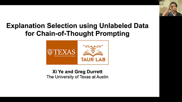 Explanation Selection Using Unlabeled Data for Chain-of-Thought Prompting