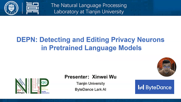 DEPN: Detecting and Editing Privacy Neurons in Pretrained Language Models