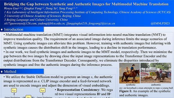 Bridging the Gap between Synthetic and Authentic Images for Multimodal Machine Translation