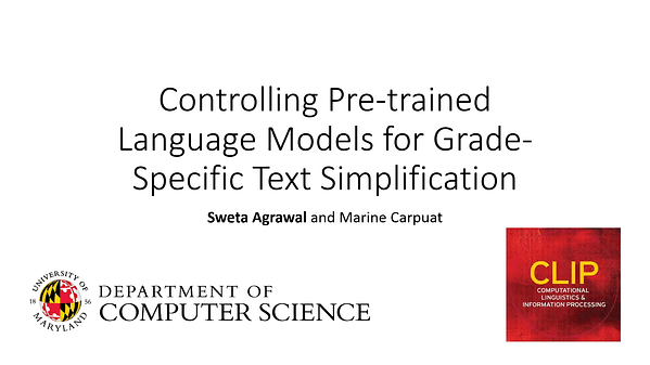 Controlling Pre-trained Language Models for Grade-Specific Text Simplification