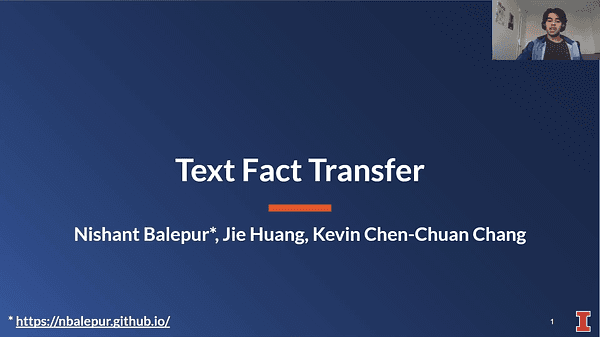 Text Fact Transfer | VIDEO