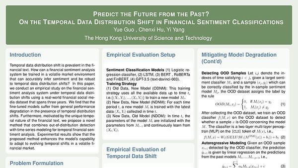 Predict the Future from the Past? On the Temporal Data Distribution Shift in Financial Sentiment Classifications | VIDEO