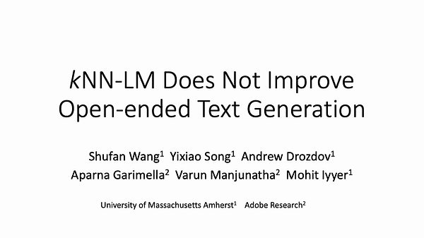 kNN-LM Does Not Improve Open-ended Text Generation