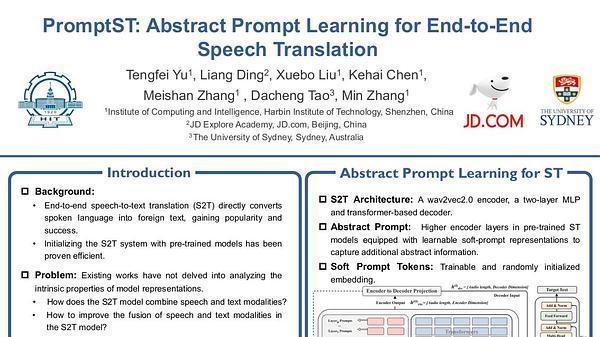 PromptST: Abstract Prompt Learning for End-to-End Speech Translation