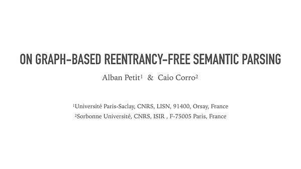 On Graph-based Reentrancy-free Semantic Parsing