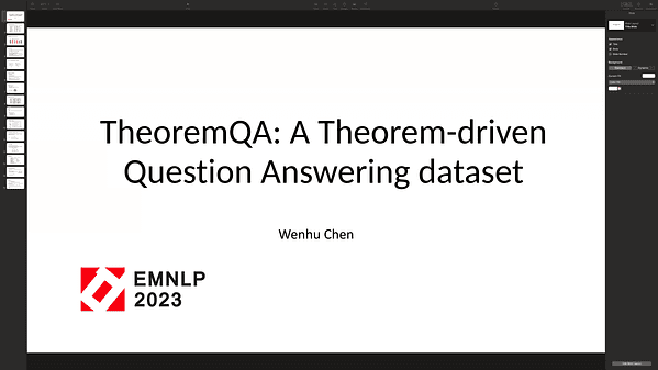 TheoremQA: A Theorem-driven Question Answering Dataset