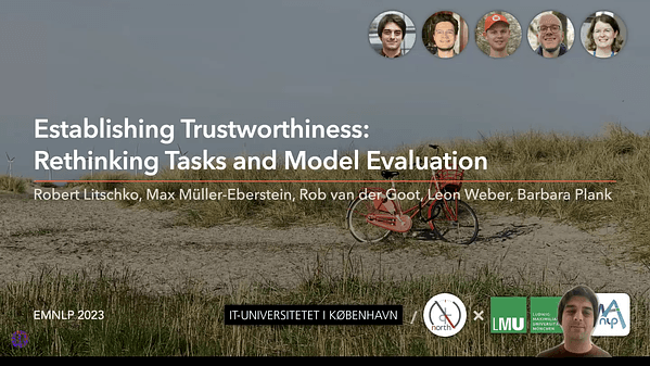 Establishing Trustworthiness: Rethinking Tasks and Model Evaluation
