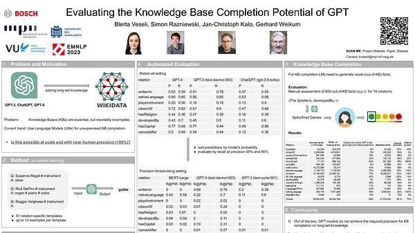 Evaluating the Knowledge Base Completion Potential of GPT