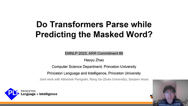 Do Transformers Parse while Predicting the Masked Word?