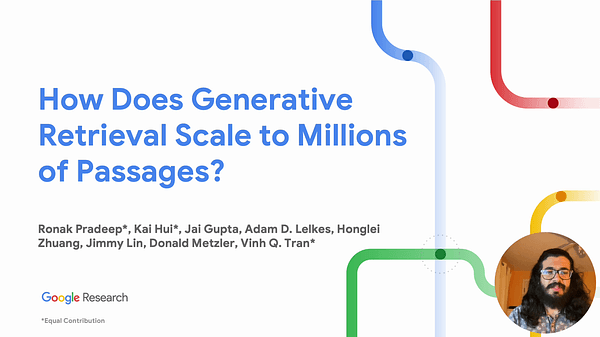 How Does Generative Retrieval Scale to Millions of Passages? | VIDEO