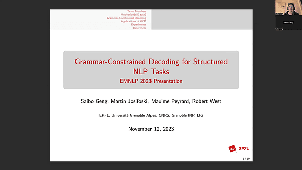 Grammar-Constrained Decoding for Structured NLP Tasks without Finetuning