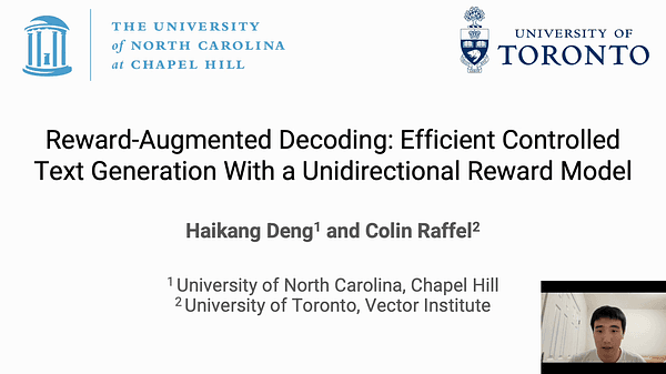 Reward-Augmented Decoding: Efficient Controlled Text Generation With a Unidirectional Reward Model