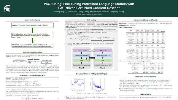 PAC-tuning: Fine-tuning Pre-trained Language Models with PAC-driven Perturbed Gradient Descent | VIDEO