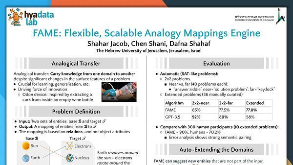 FAME: Flexible, Scalable Analogy Mappings Engine