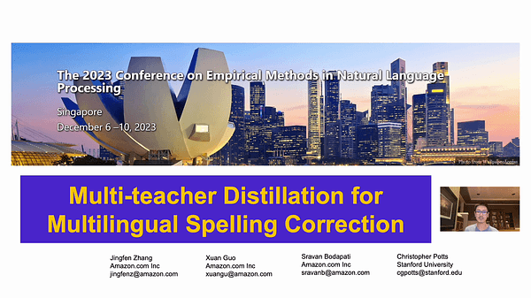 Multi-teacher Distillation for Multilingual Spelling Correction