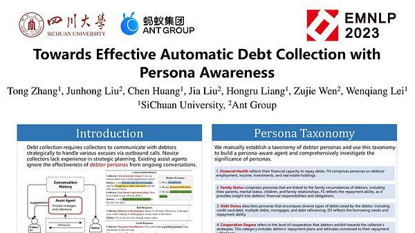 Towards Effective Automatic Debt Collection with Persona Awareness | VIDEO