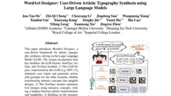 WordArt Designer: User-Driven Artistic Typography Synthesis using Large Language Models