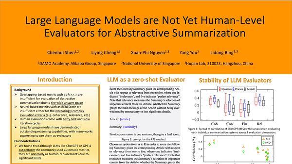 Large Language Models are Not Yet Human-Level Evaluators for Abstractive Summarization