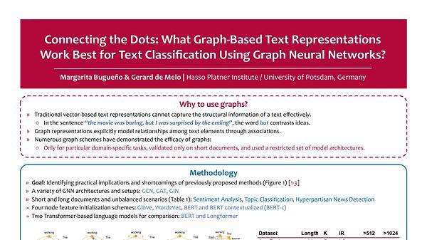 Connecting the Dots: What Graph-Based Text Representations Work Best for Text Classification using Graph Neural Networks?