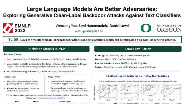 Large Language Models Are Better Adversaries: Exploring Generative Clean-Label Backdoor Attacks Against Text Classifiers