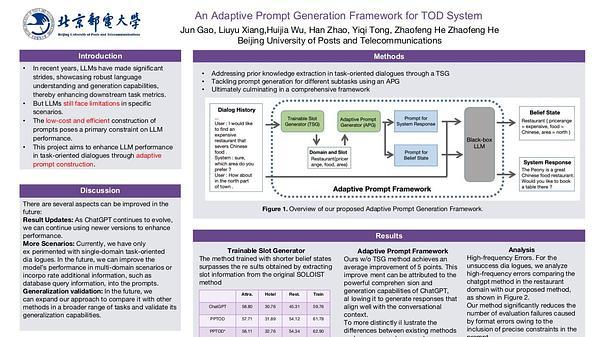 An Adaptive Prompt Generation Framework for Task-oriented Dialogue System