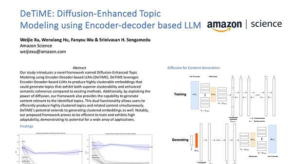 DeTiME: Diffusion-Enhanced Topic Modeling using Encoder-decoder based LLM