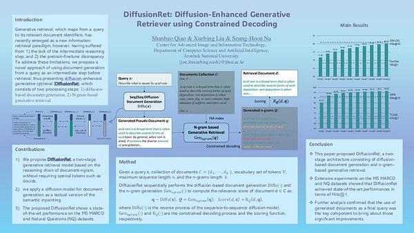 DiffusionRet: Diffusion-Enhanced Generative Retriever using Constrained Decoding