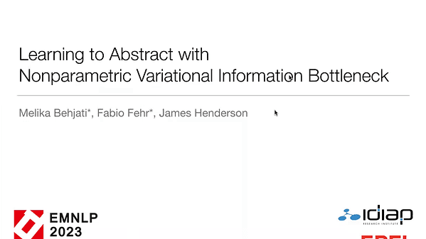 Learning to Abstract with Nonparametric Variational Information Bottleneck