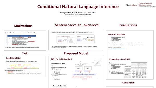 Conditional Natural Language Inference