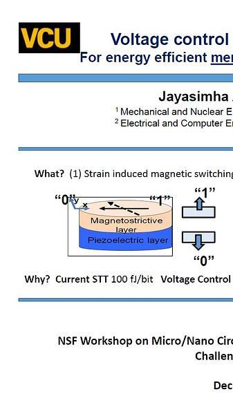 Voltage control of nanoscale magnetism: For energy efficient memory and neuromorphic computing