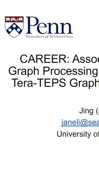 CAREER: Associative In-Memory Graph Processing Paradigm: Towards Tera-TEPS Graph Traversal In a Box