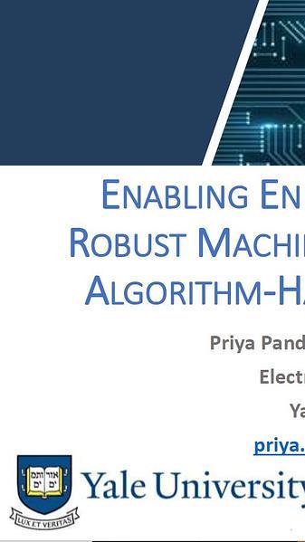 Enabling Energy-Efficient and Robust Machine Intelligence with Algorithm-Hardware Co-Design