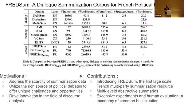 FREDSum: A Dialogue Summarization Corpus for French Political Debates | VIDEO