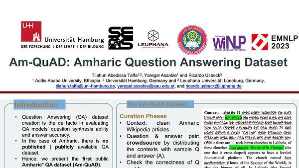 Am-QuAD: Amharic Question Answering Dataset